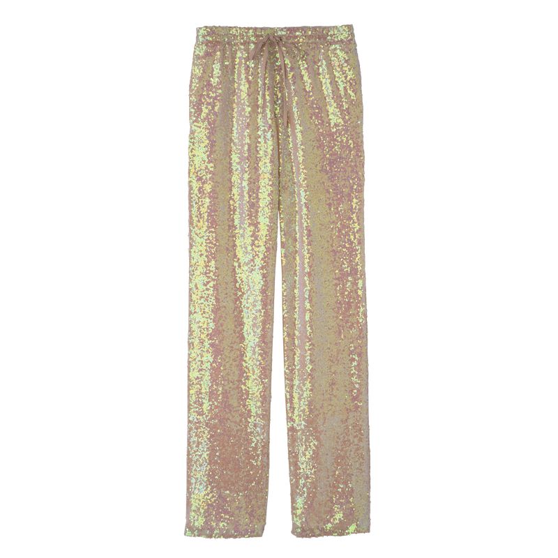 Longchamp Glitter Women Pants Rose | Australia-581CEWOPA