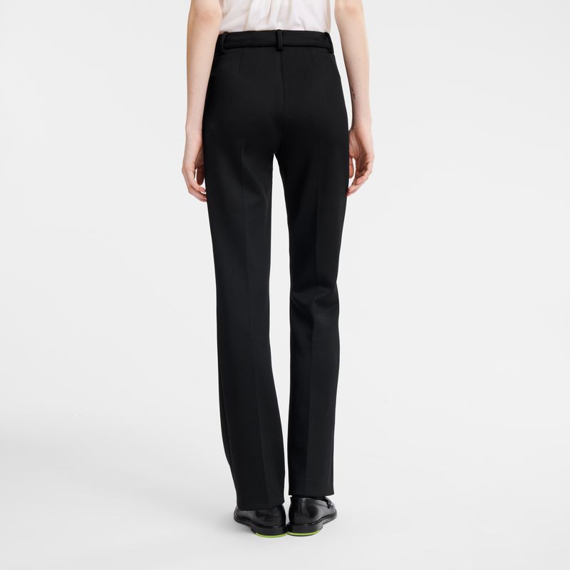 Longchamp Jersey Women Pants Black | Australia-230JWOHAV