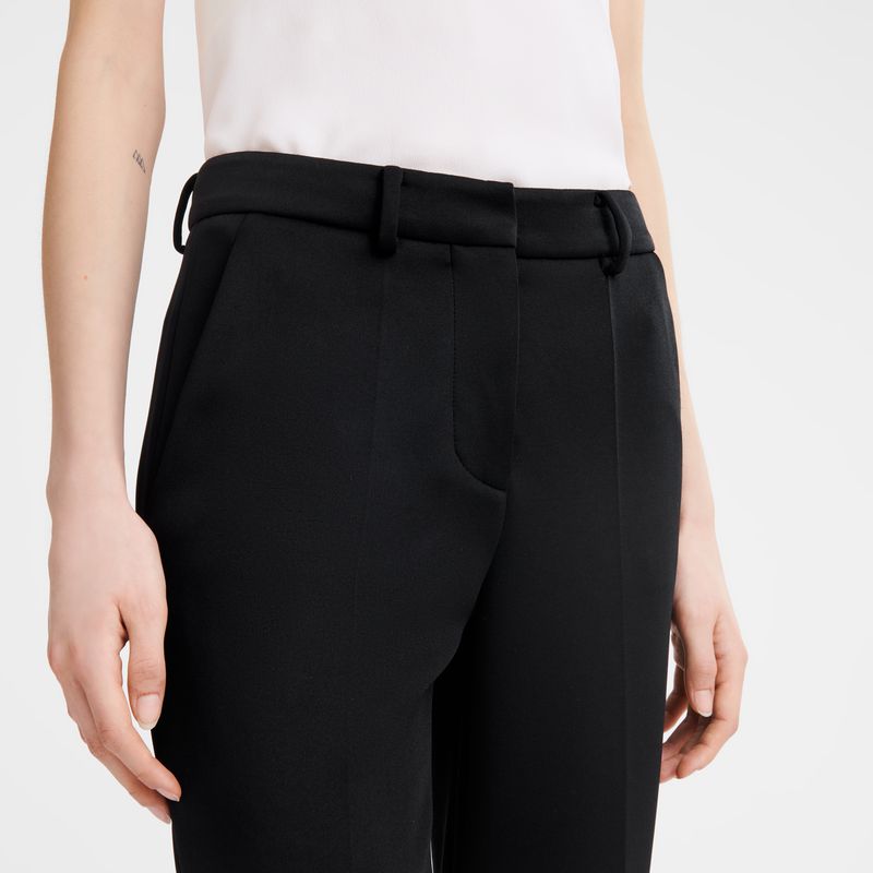 Longchamp Jersey Women Pants Black | Australia-230JWOHAV