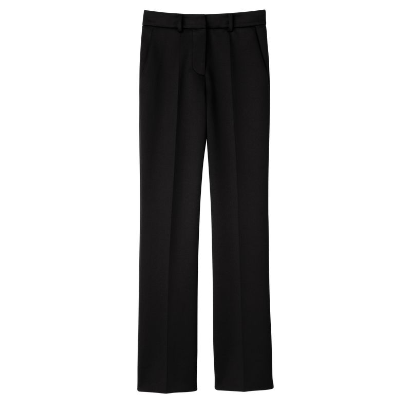Longchamp Jersey Women Pants Black | Australia-230JWOHAV