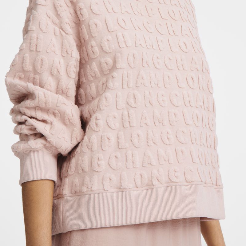 Longchamp Jersey Women Sweatshirt Beige | Australia-079LXKYVJ
