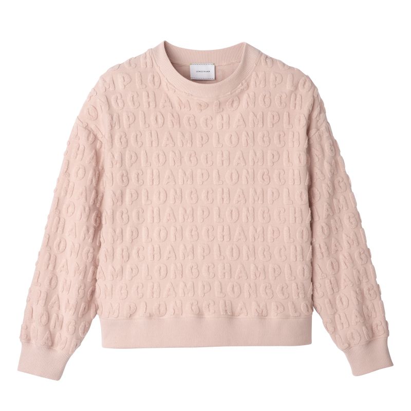 Longchamp Jersey Women Sweatshirt Beige | Australia-079LXKYVJ