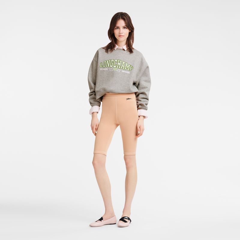 Longchamp Jersey Women Sweatshirt Grey | Australia-658IDXVNT