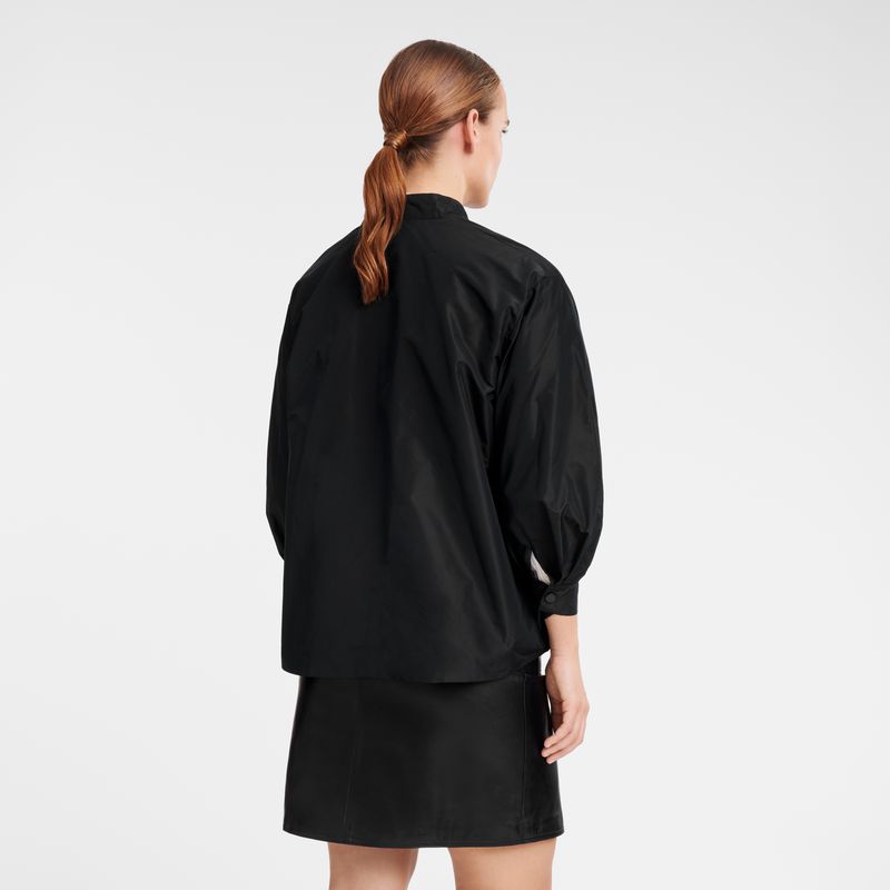 Longchamp Kimono Women Jacket Black | Australia-943OLCNQI