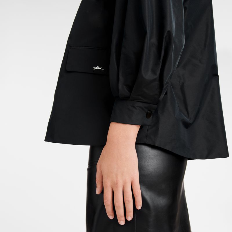 Longchamp Kimono Women Jacket Black | Australia-943OLCNQI
