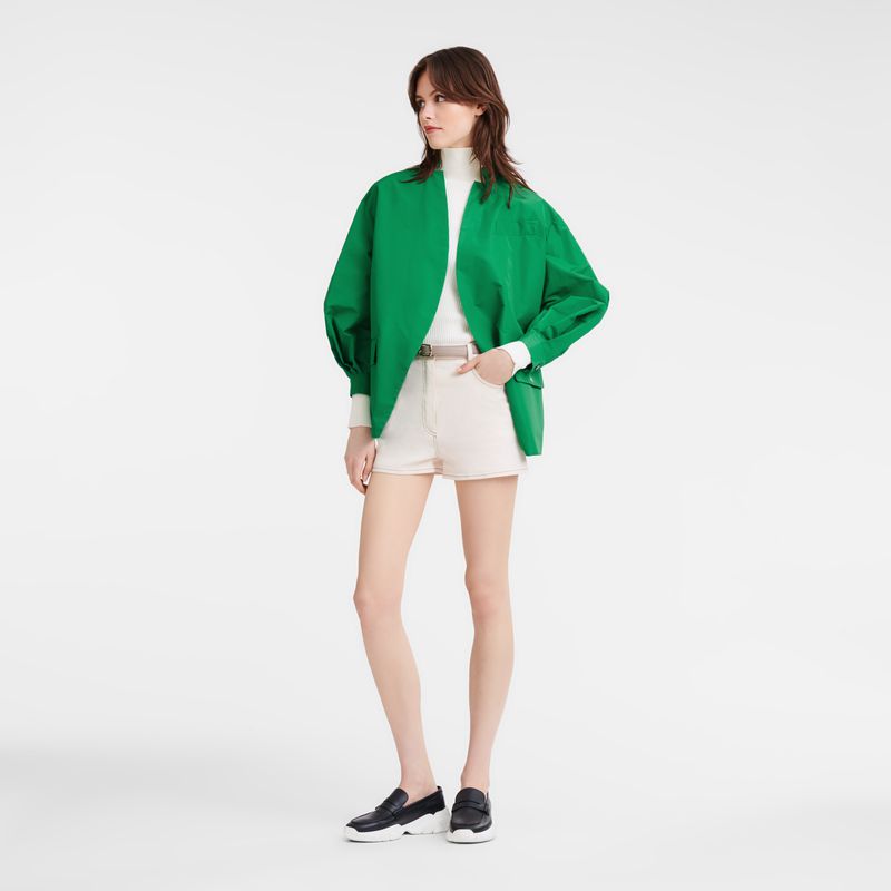 Longchamp Kimono Women Jacket Green | Australia-176XPMCHI