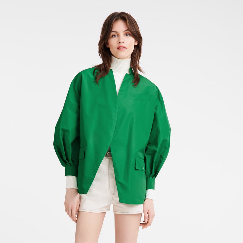 Longchamp Kimono Women Jacket Green | Australia-176XPMCHI