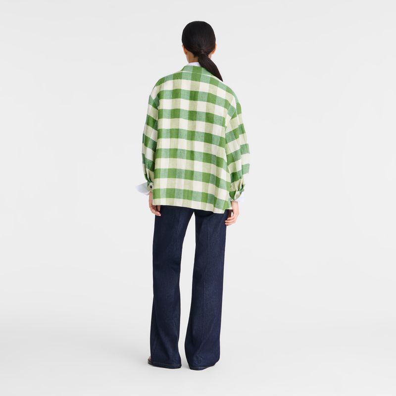 Longchamp Kimono Women Jacket Green | Australia-238JZFPIE