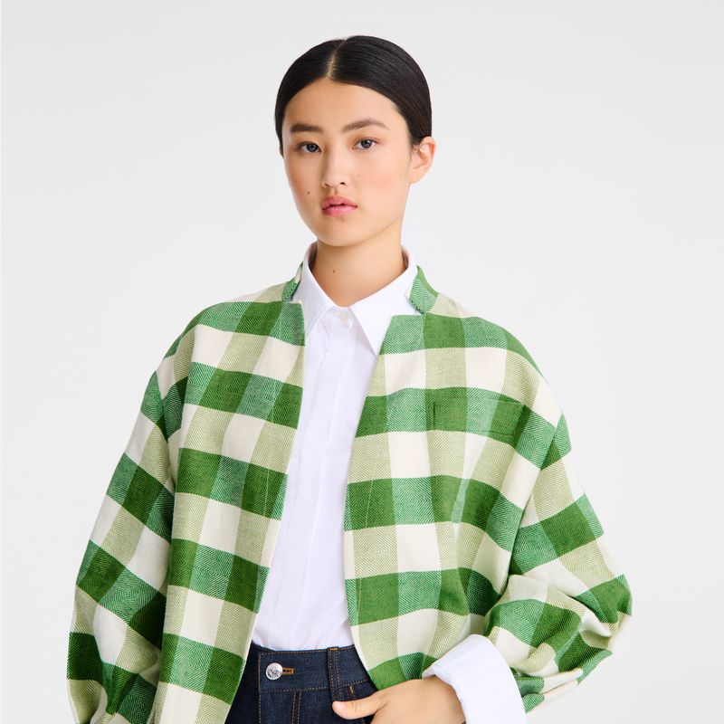 Longchamp Kimono Women Jacket Green | Australia-238JZFPIE