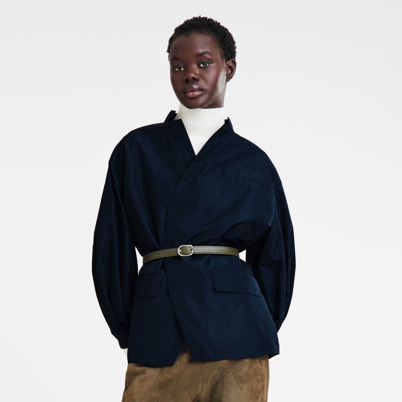 Longchamp Kimono Women Jacket Navy | Australia-931KUGVDA