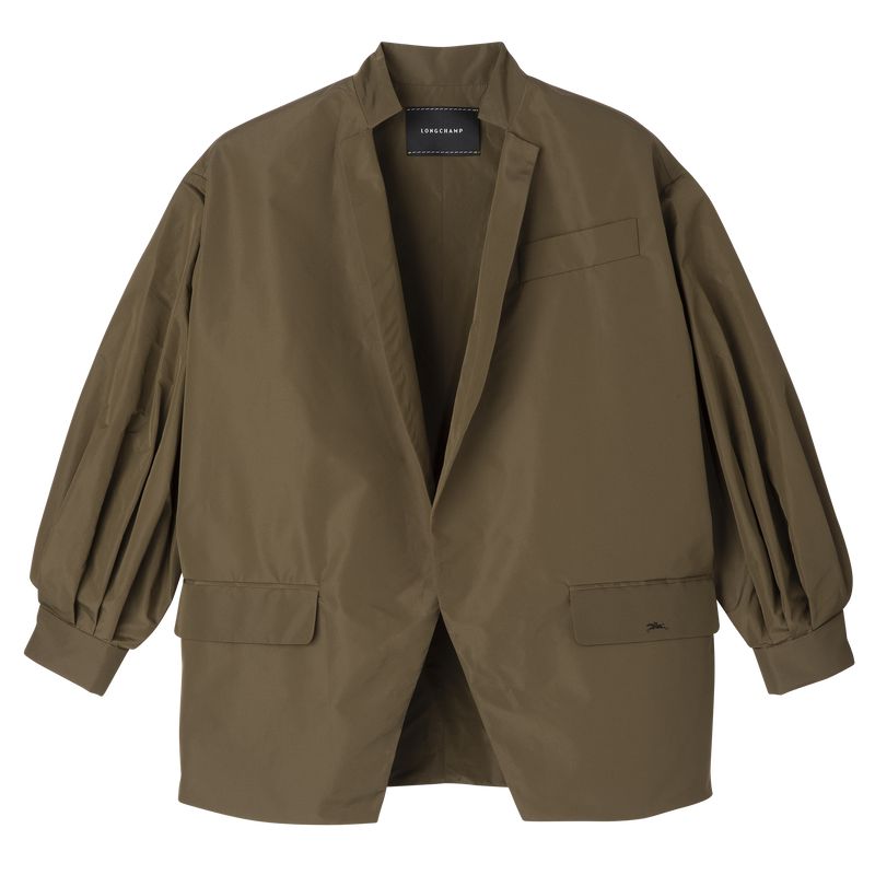 Longchamp Kimono Women Jacket Olive | Australia-038YJOFGU