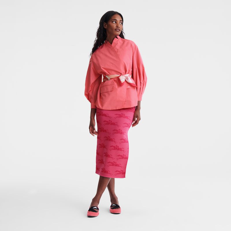 Longchamp Kimono Women Jacket Pink | Australia-709ORNKFA