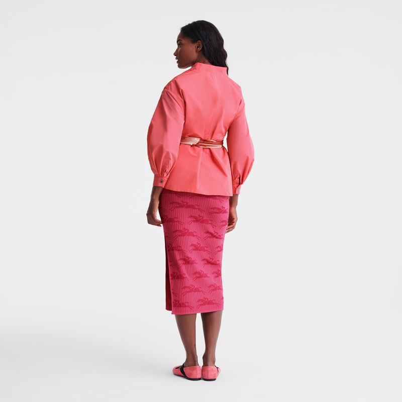 Longchamp Kimono Women Jacket Pink | Australia-709ORNKFA