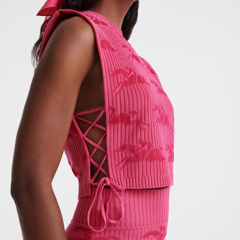Longchamp Knit Women Top Pink | Australia-496QHXZOK