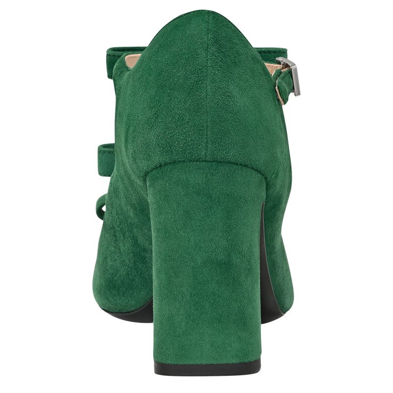 Longchamp La Baronne Women Sandals Green | Australia-194NYRIVD