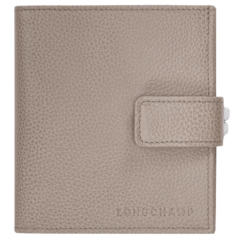 Longchamp Le Foulonné Compact Women Wallet Grey | Australia-358JCULGR