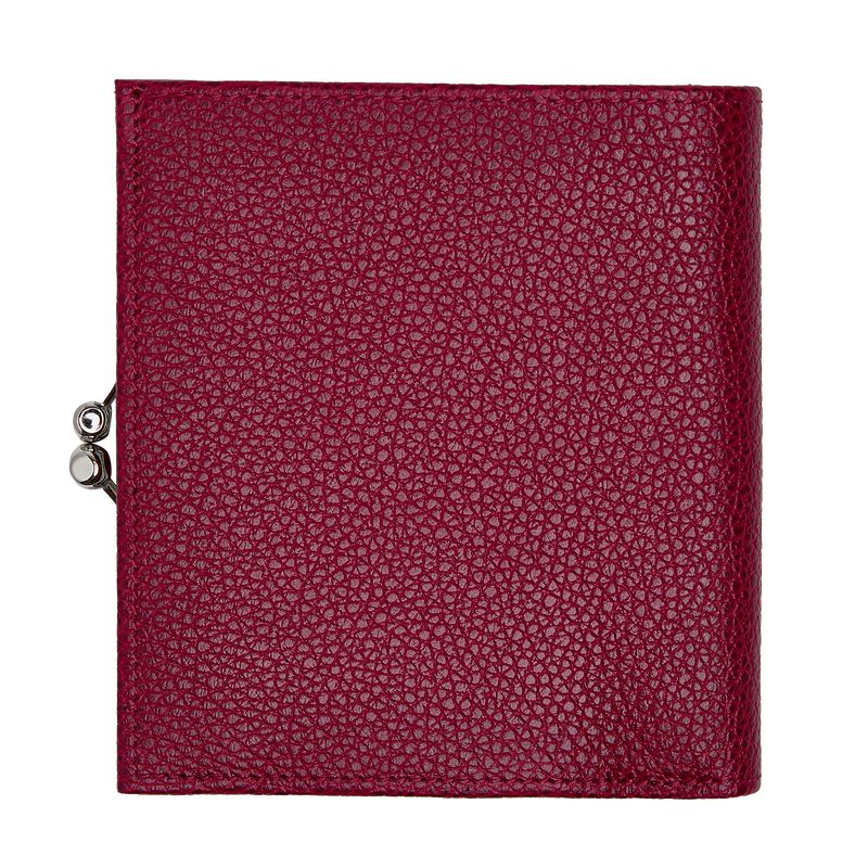 Longchamp Le Foulonné Compact Women Wallet Dark Pink | Australia-871FRLSVY