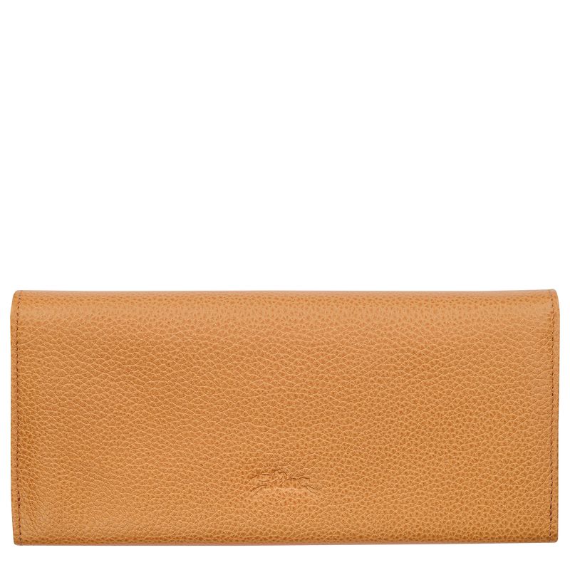 Longchamp Le Foulonné Continental Women Wallet Brown | Australia-832TUHXGD
