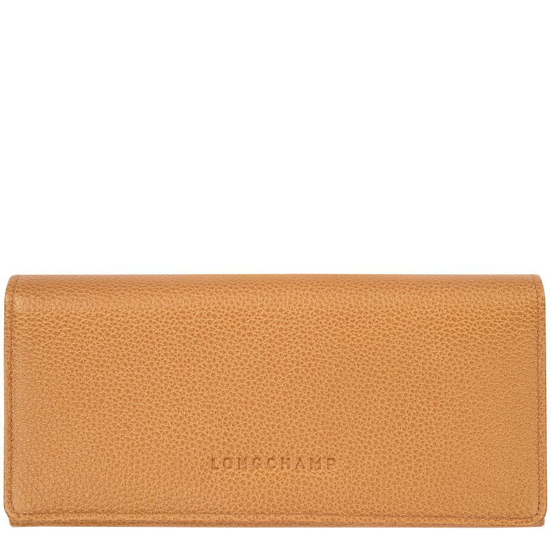 Longchamp Le Foulonné Continental Women Wallet Brown | Australia-832TUHXGD