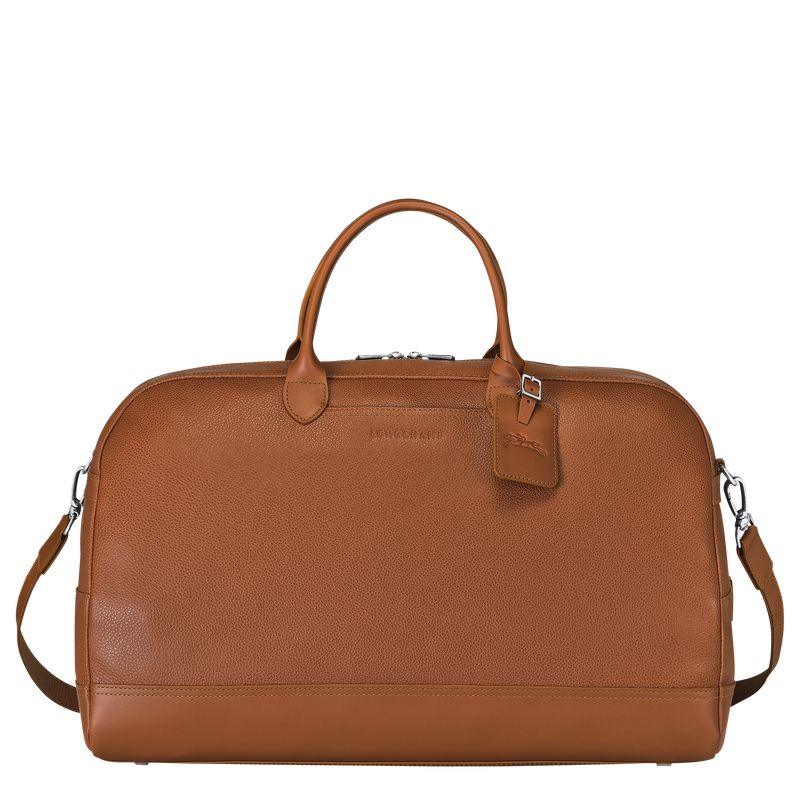 Longchamp Le Foulonné L Men Travel Bag Brown | Australia-624TUOHMK
