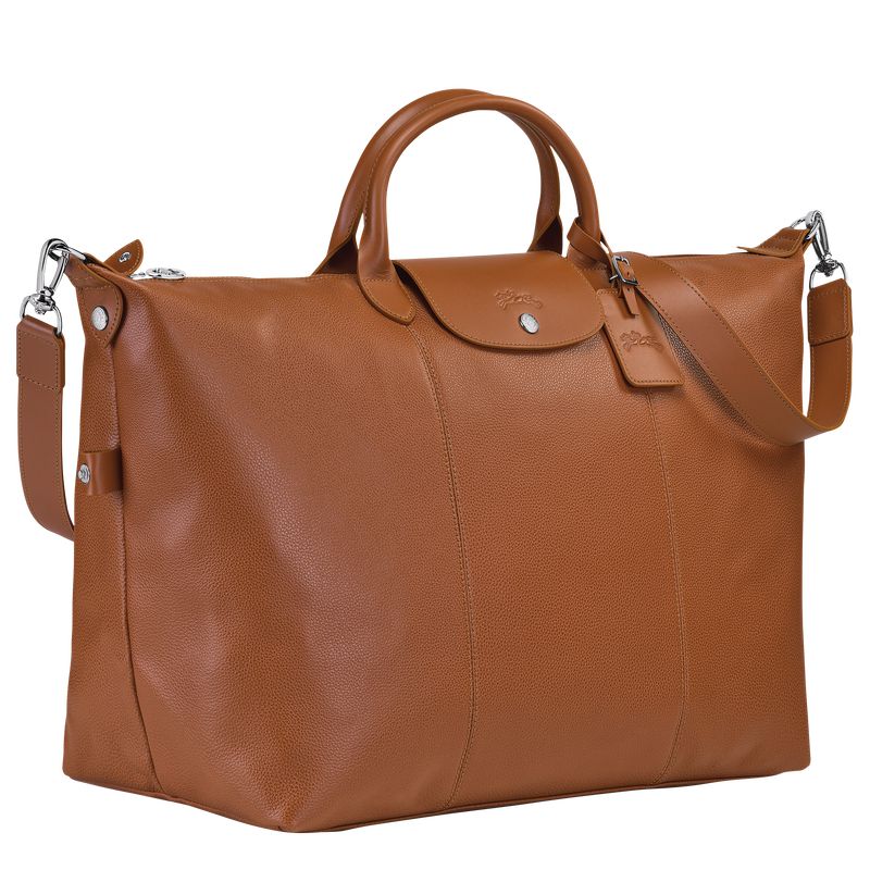 Longchamp Le Foulonné L Men Travel Bag Brown | Australia-218OSBKCQ