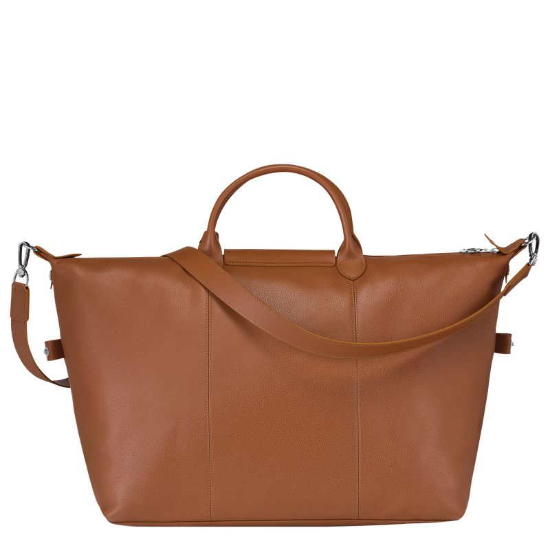 Longchamp Le Foulonné L Men Travel Bag Brown | Australia-218OSBKCQ