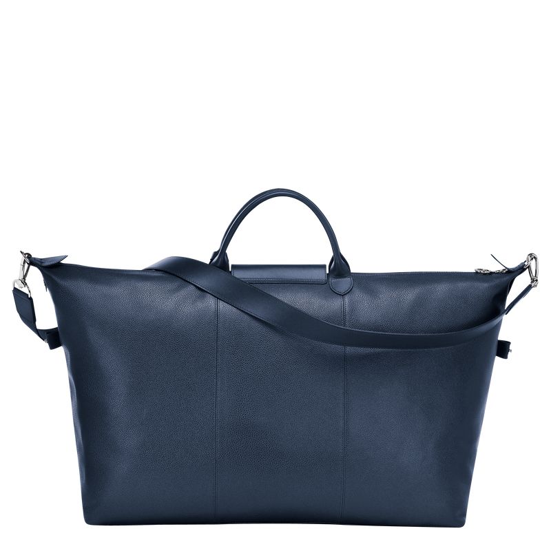 Longchamp Le Foulonné L Men Travel Bag Navy | Australia-867WJEKPQ