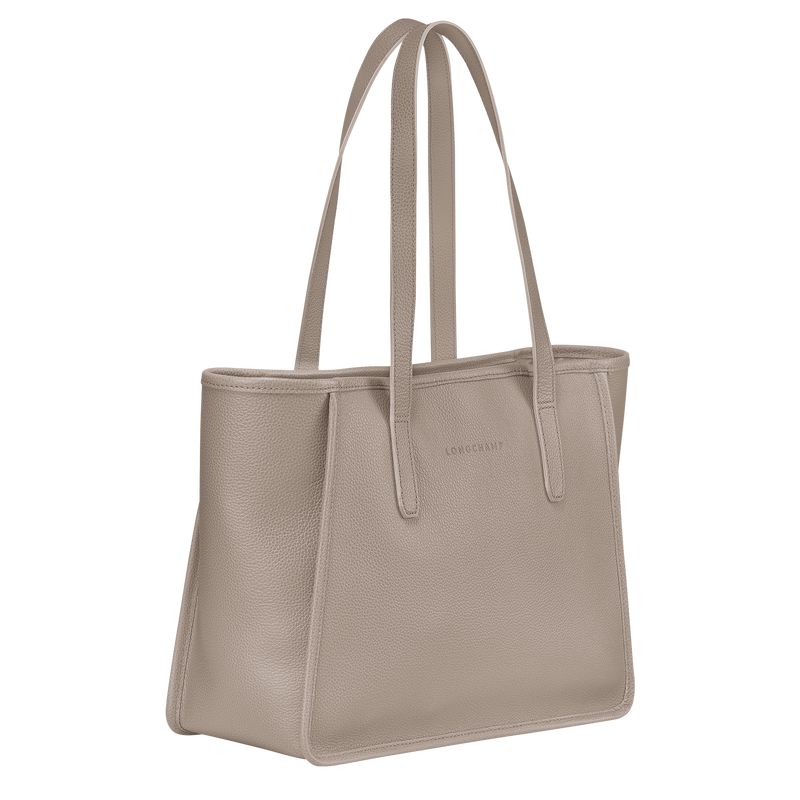 Longchamp Le Foulonné L Women Tote Bag Beige | Australia-456WHSMIB