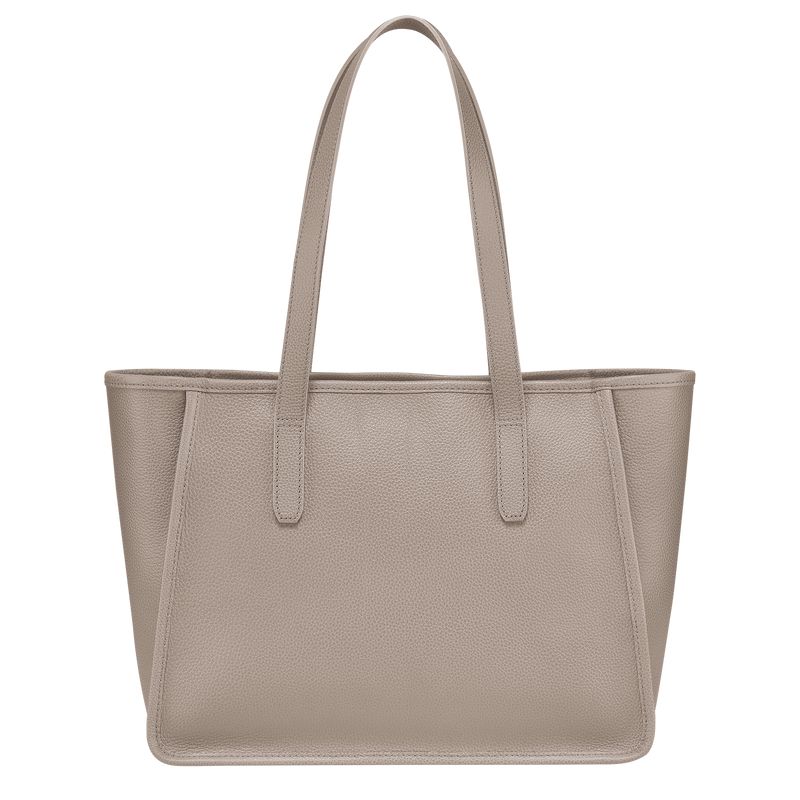 Longchamp Le Foulonné L Women Tote Bag Beige | Australia-456WHSMIB