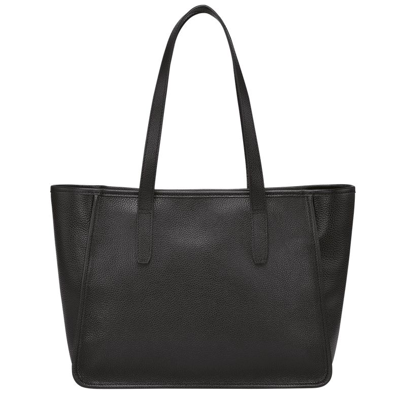 Longchamp Le Foulonné L Women Tote Bag Black | Australia-513OUDRBX