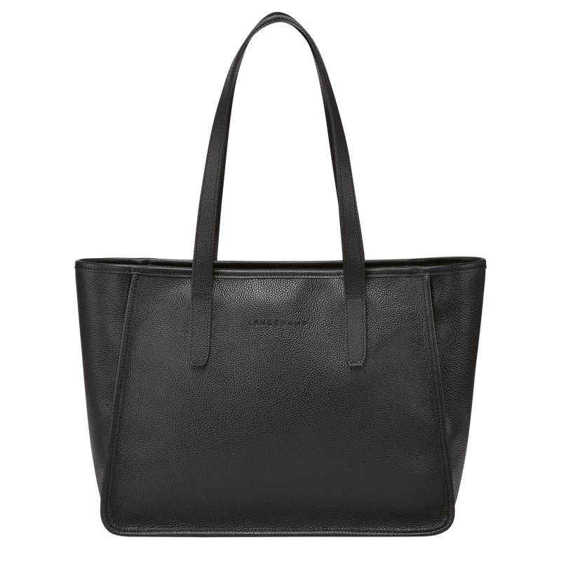 Longchamp Le Foulonné L Women Tote Bag Black | Australia-513OUDRBX