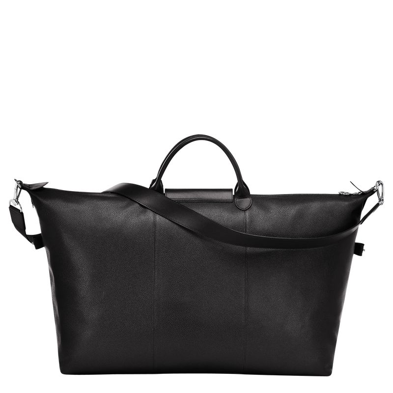 Longchamp Le Foulonné L Women Travel Bag Black | Australia-236GDXBKW