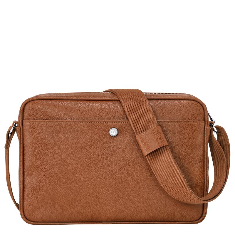 Longchamp Le Foulonné M Camera Men Crossbody Bag Brown | Australia-842RVMOLH