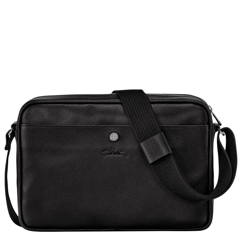 Longchamp Le Foulonné M Camera Men Crossbody Bag Black | Australia-793KBMRHU