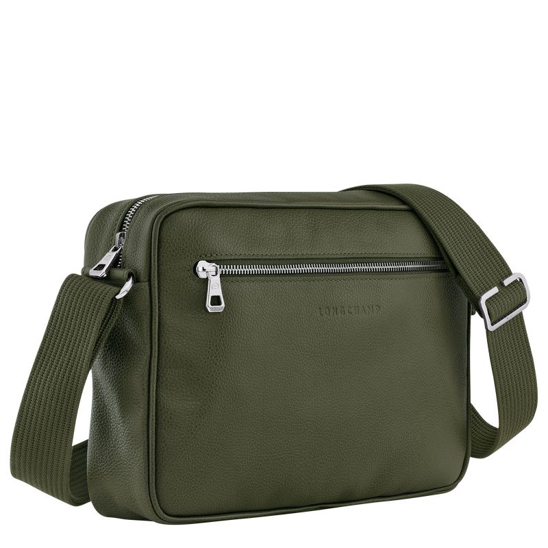 Longchamp Le Foulonné M Camera Men Crossbody Bag Khaki | Australia-309YMUPJG