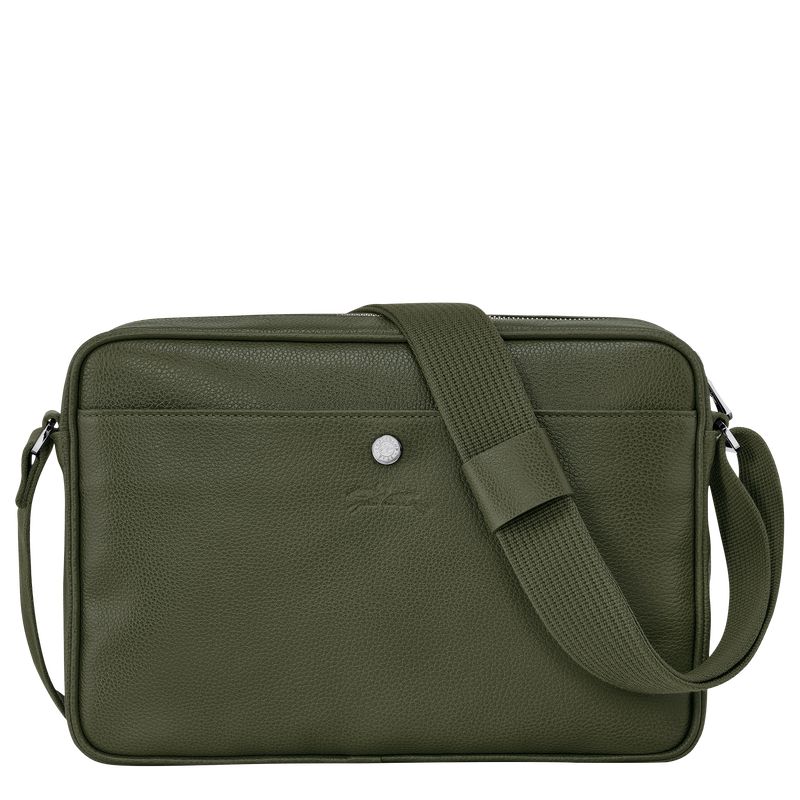 Longchamp Le Foulonné M Camera Men Crossbody Bag Khaki | Australia-309YMUPJG