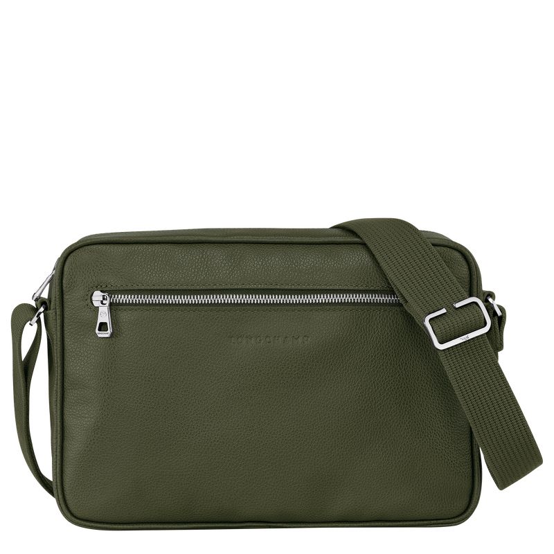 Longchamp Le Foulonné M Camera Men Crossbody Bag Khaki | Australia-309YMUPJG