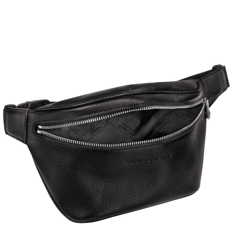 Longchamp Le Foulonné M Men Belt Bag Black | Australia-876UMPNJE