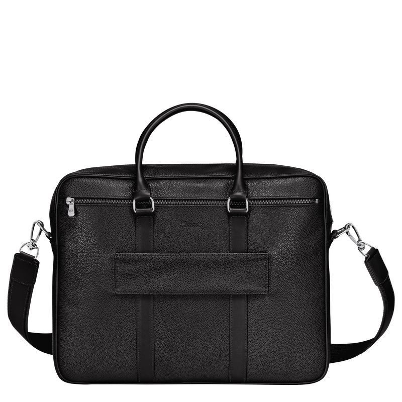 Longchamp Le Foulonné M Men Briefcase Black | Australia-216IQGLWV