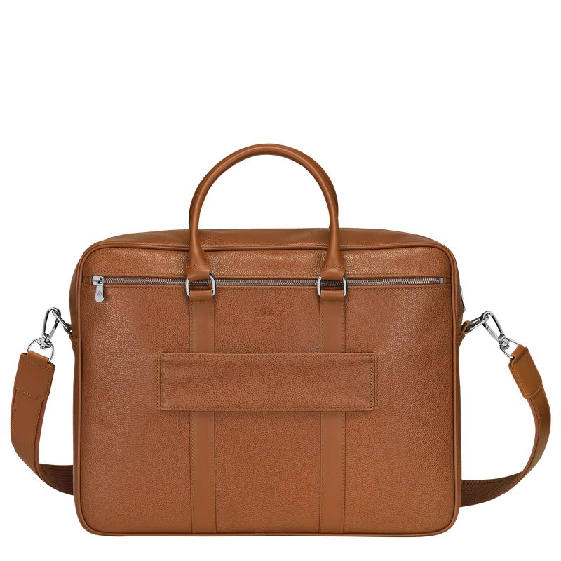 Longchamp Le Foulonné M Women Briefcase Brown | Australia-651IOMCDB