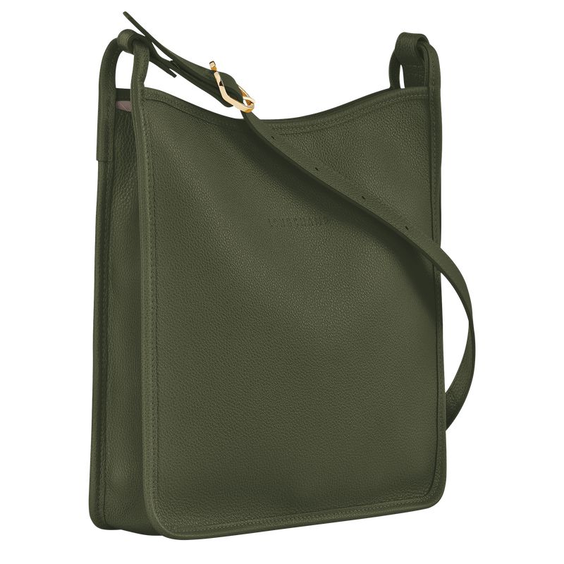 Longchamp Le Foulonné M Women Crossbody Bag Khaki | Australia-491TXBCIA