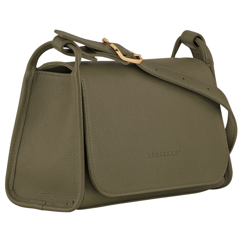 Longchamp Le Foulonné M Women Crossbody Bag Khaki | Australia-308RXPBTD