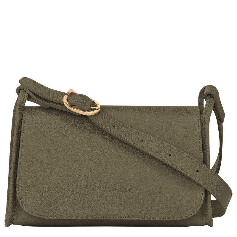 Longchamp Le Foulonné M Women Crossbody Bag Khaki | Australia-308RXPBTD
