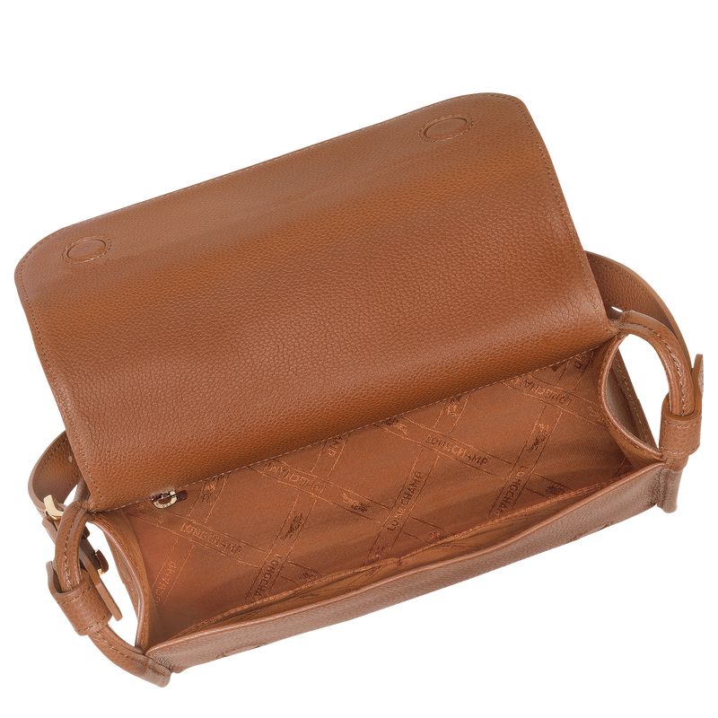 Longchamp Le Foulonné M Women Crossbody Bag Brown | Australia-021DFAKRV