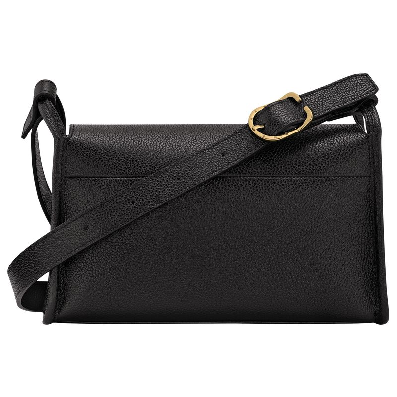 Longchamp Le Foulonné M Women Crossbody Bag Black | Australia-129VNZJLO