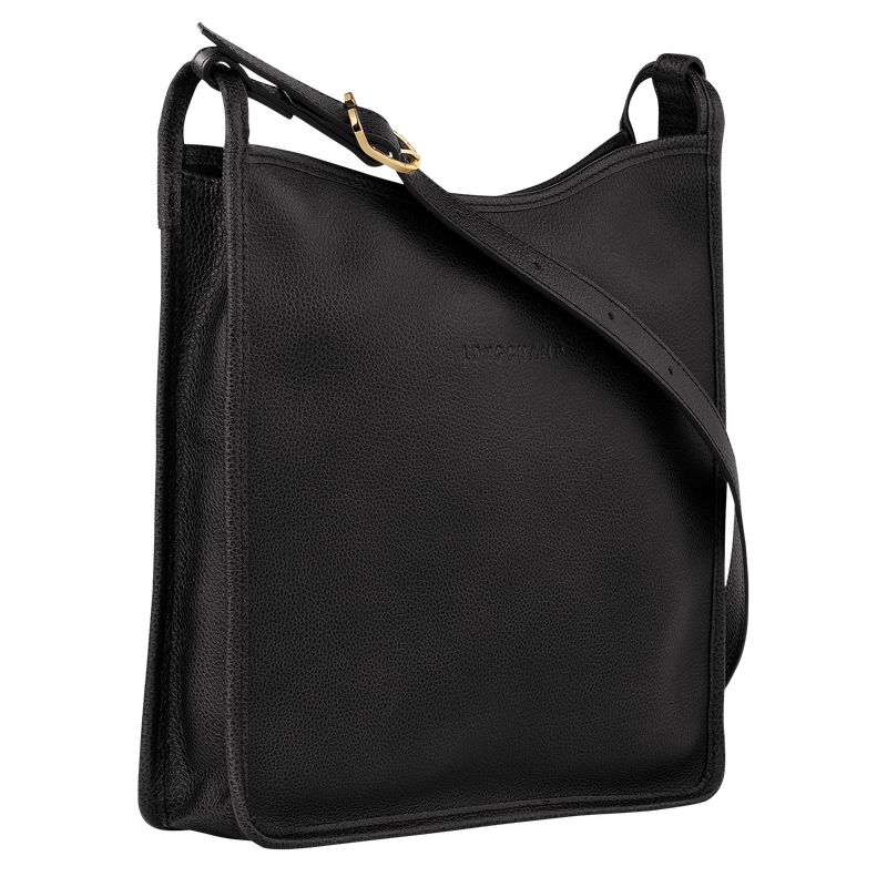 Longchamp Le Foulonné M Women Crossbody Bag Black | Australia-251HVXGJC
