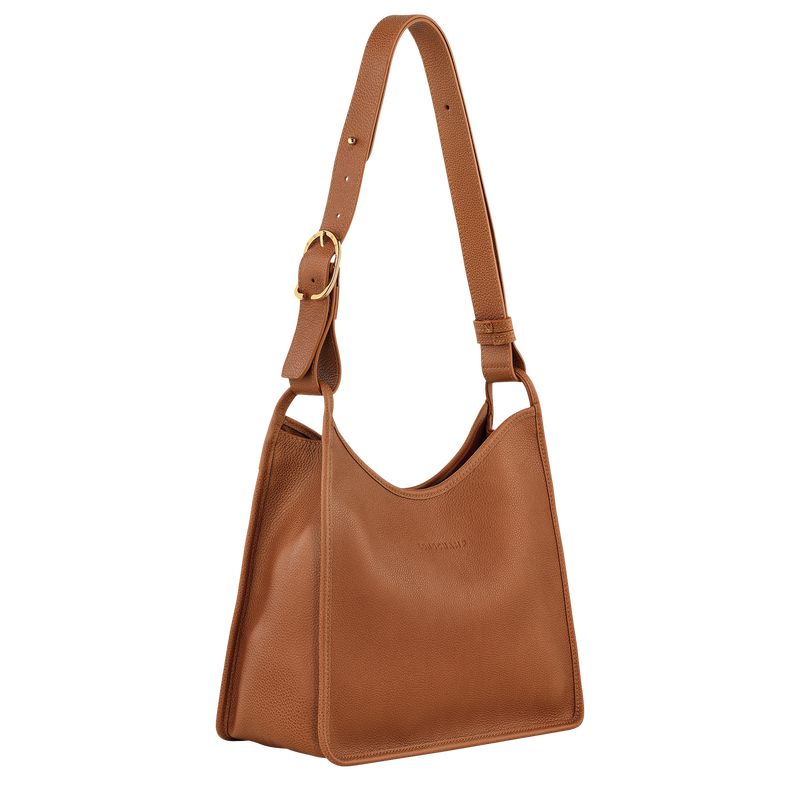 Longchamp Le Foulonné M Women Hobo Bag Brown | Australia-763BMCNHX