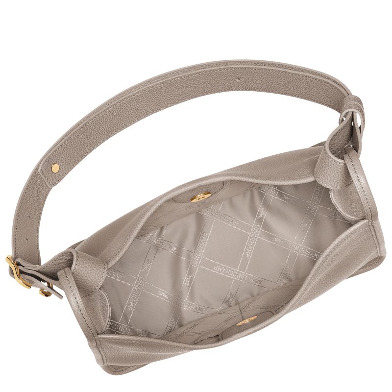 Longchamp Le Foulonné M Women Hobo Bag Grey | Australia-290BFOVHU
