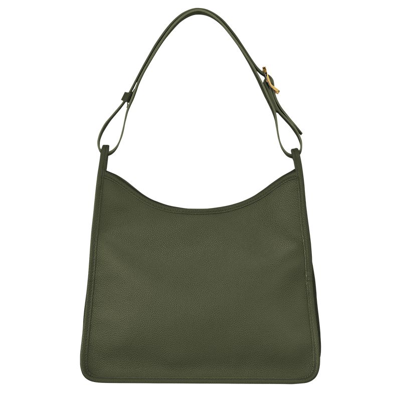 Longchamp Le Foulonné M Women Hobo Bag Khaki | Australia-314YGMFXK