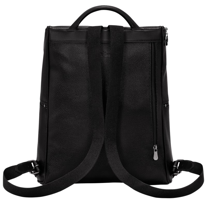 Longchamp Le Foulonné Men Backpack Black | Australia-298AECSLR
